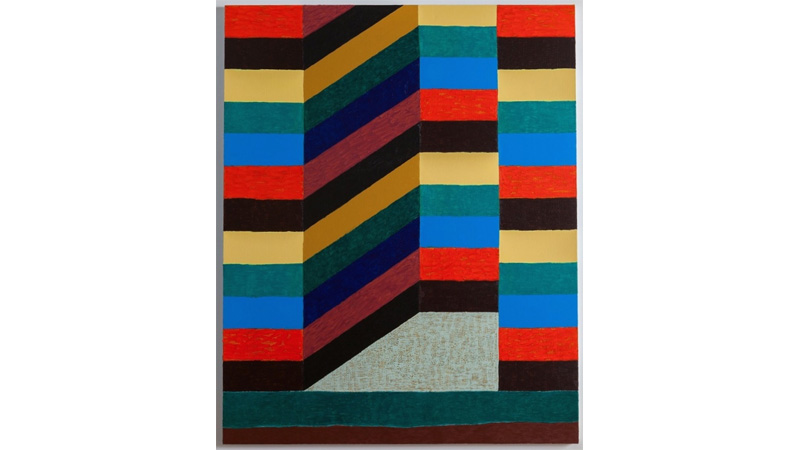 Matt Kleberg (American, born 1985) | Bike Sock Shock Jock, 2017 | Oil stick on canvas | JPMorgan Chase Art Collection | © Matt Kleberg, Image courtesy of Barry Whistler Gallery Matt Kleberg (American, born 1985) | Bike Sock Shock Jock, 2017 | Oil stick on canvas | JPMorgan Chase Art Collection | © Matt Kleberg, Image courtesy of Barry Whistler Gallery