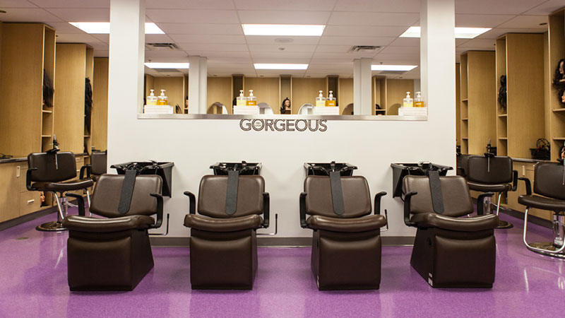 The full-scale hair salon at Stewarts Creek High School in Smyrna, Tennessee was empty as cosmetology students studied book material in a nearby classroom.