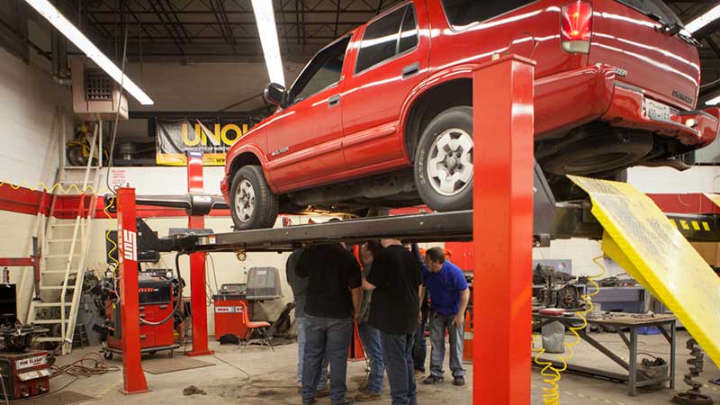 A group of boys work on a car during their Auto Mechanics class at Stewarts Creek High. Auto is a major industry in Smyrna, which is also home to a Nissan plant. The plant generates over $290 million in annual payroll, per their website.