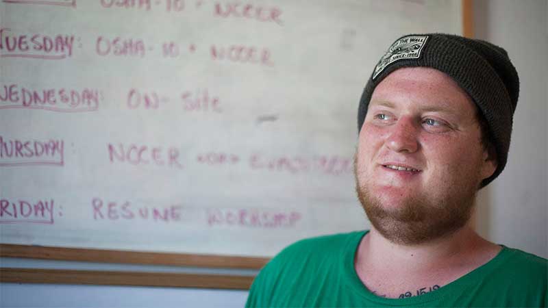 Chase Trosper, a current student in an EMPLOY-supported training program. Chase Trosper, a current student in an EMPLOY-supported training program.