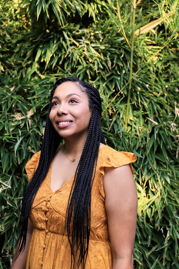 Nadine Joseph with Herbal tea