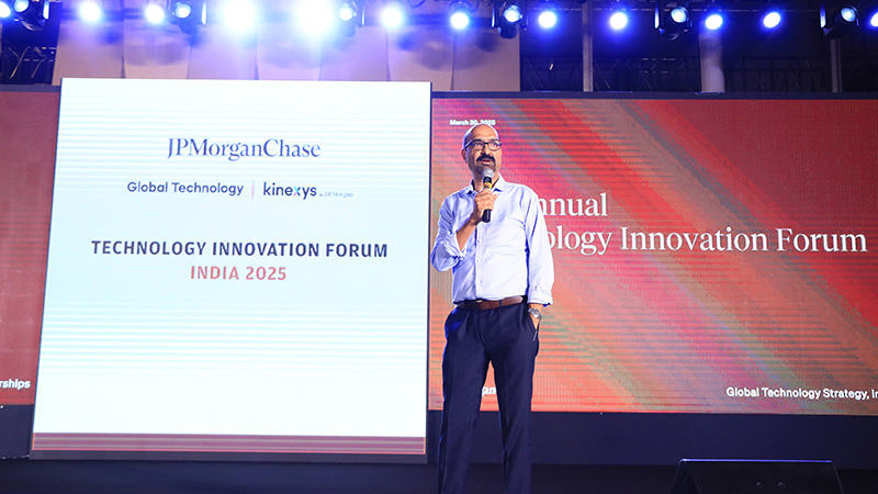 Speaker at the Technology Innovation Forum India 2025,  organized by JPMorgan Chase's Global Technology and Kinexys.