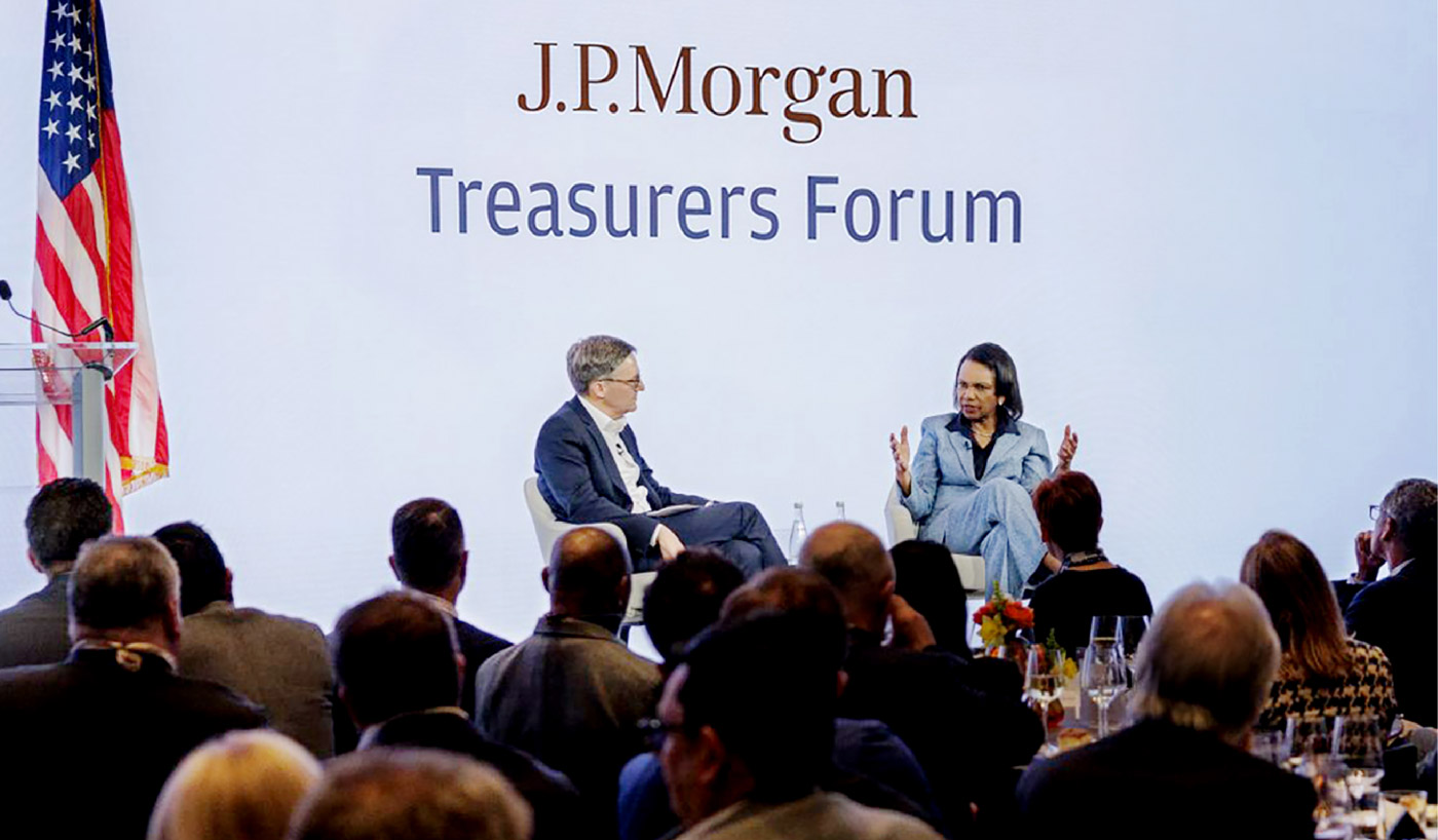 Derek Chollet, Head of the JPMorganChase Center for Geopolitics, talked with Secretary Condoleezza Rice about how global conflicts affect business.
